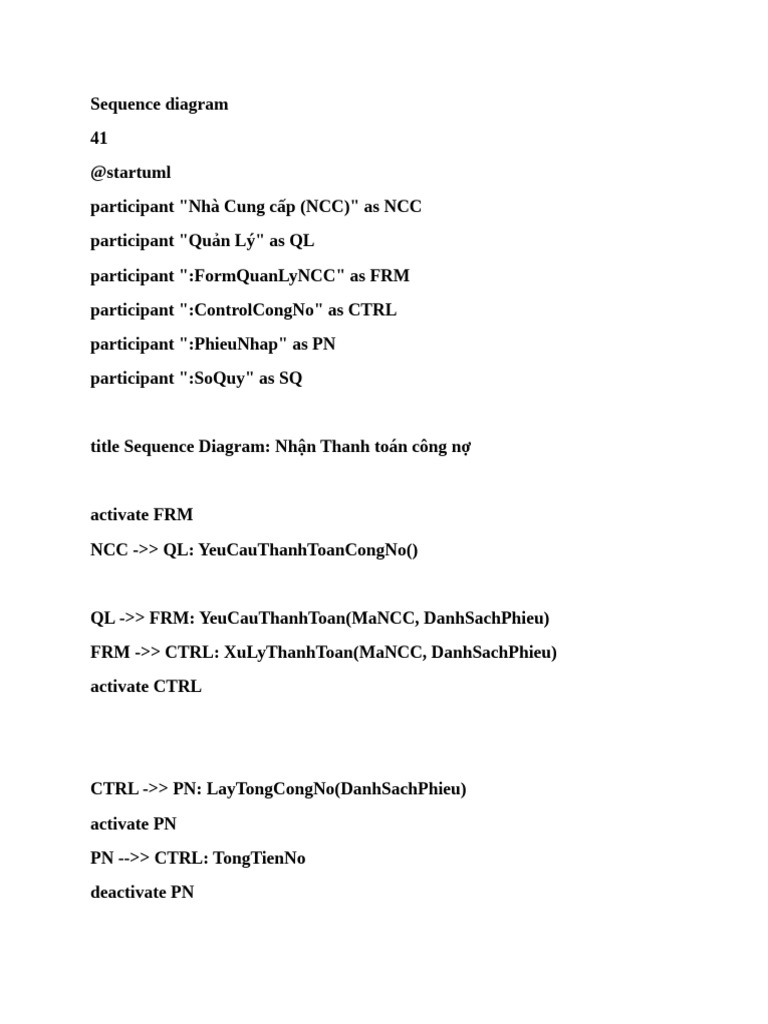 Sequence Diagram | PDF