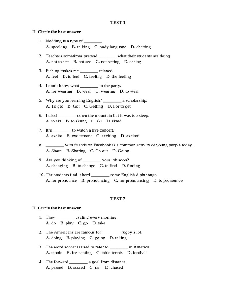 Test 1111 | PDF