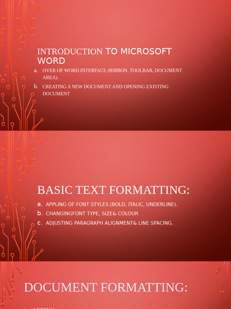 Microsoft Word Basics: Interface & Formatting | PDF