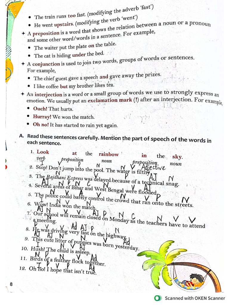 English Grammar 5th FA1 & FA2 | PDF