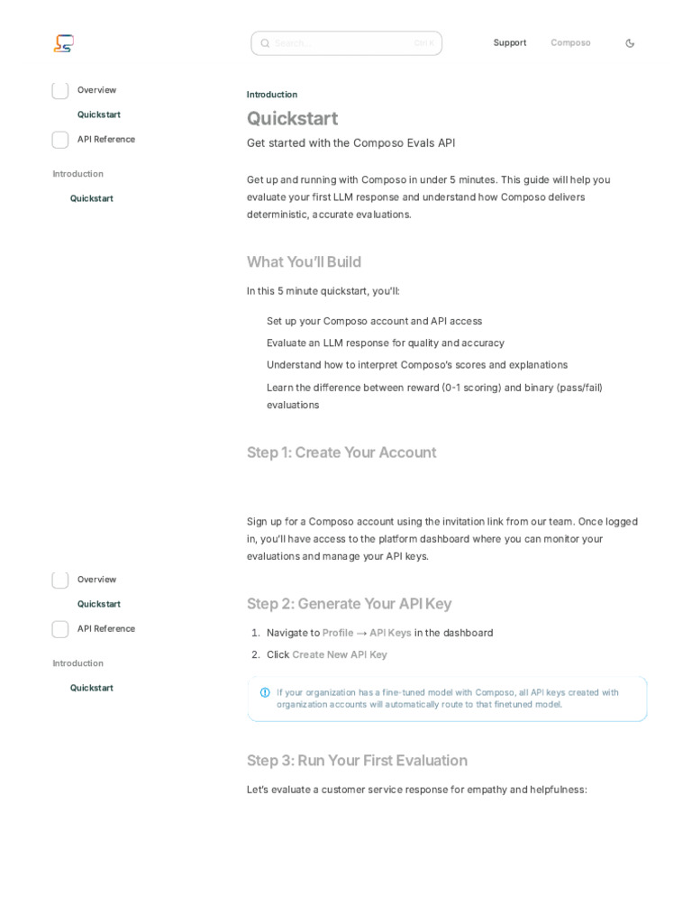 Quickstart - Composo | PDF | Information Technology | Computing