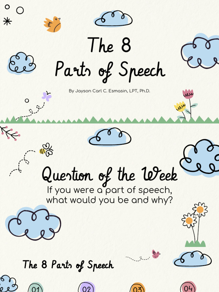 Understanding the 8 Parts of Speech | PDF | Adverb | Part Of Speech