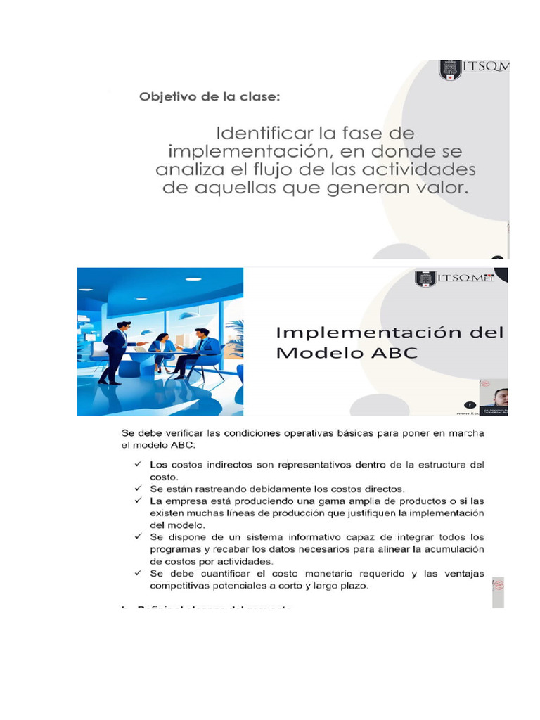 Implementación Del Modelo ABC | PDF