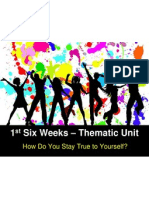 1st Six Weeks - Thematic Unit