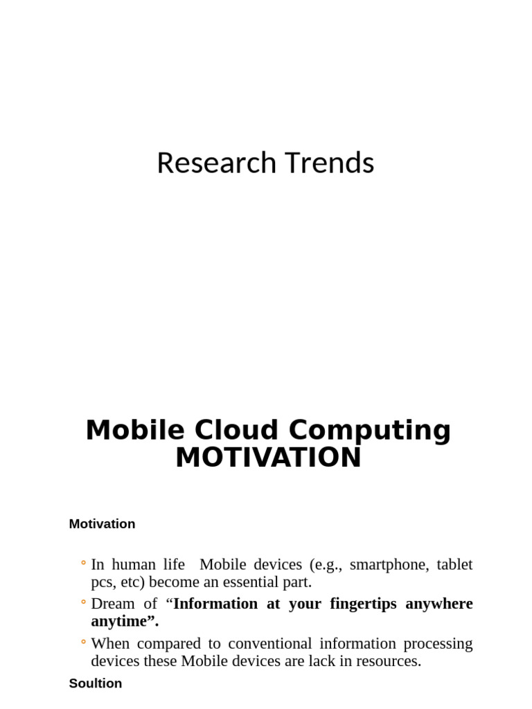 21 Research Trends CC | PDF | Cloud Computing | Computer Network