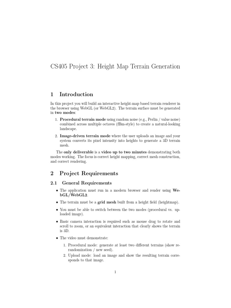 CS405 Project 3 | PDF | Rendering (Computer Graphics) | Applied Mathematics