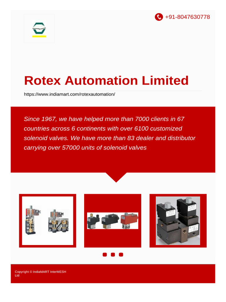 Premium Solenoid Valves Manufacturer | PDF | Valve | Chemical Engineering