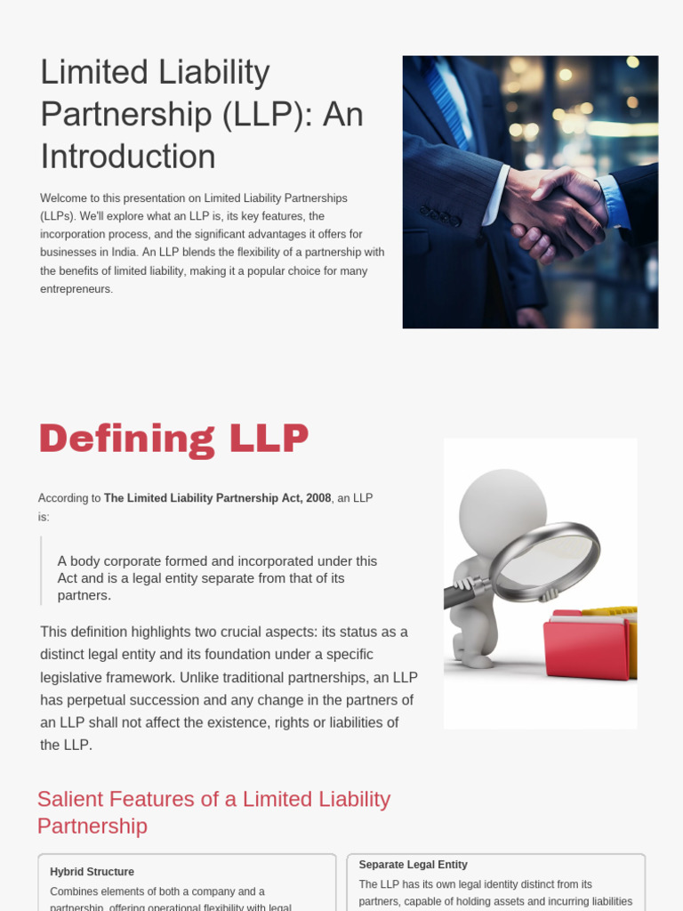 Understanding Limited Liability Partnerships | PDF | Limited Liability ...