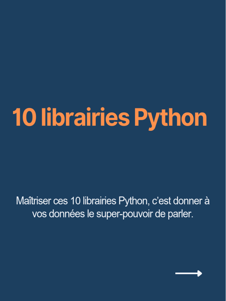 10 Librairies Python Essentielles | PDF