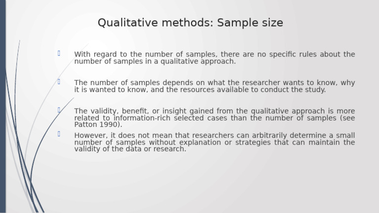 Qualitative Research Sample Size Insights | PDF