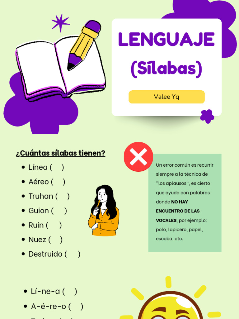 Guía de Sílaba y Acentuación en Español | PDF | Sílaba | Vocal