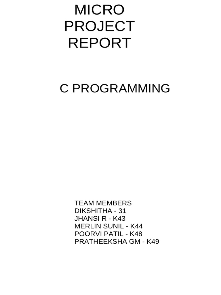 C Programs for String and Matrix Operations | PDF | String (Computer ...