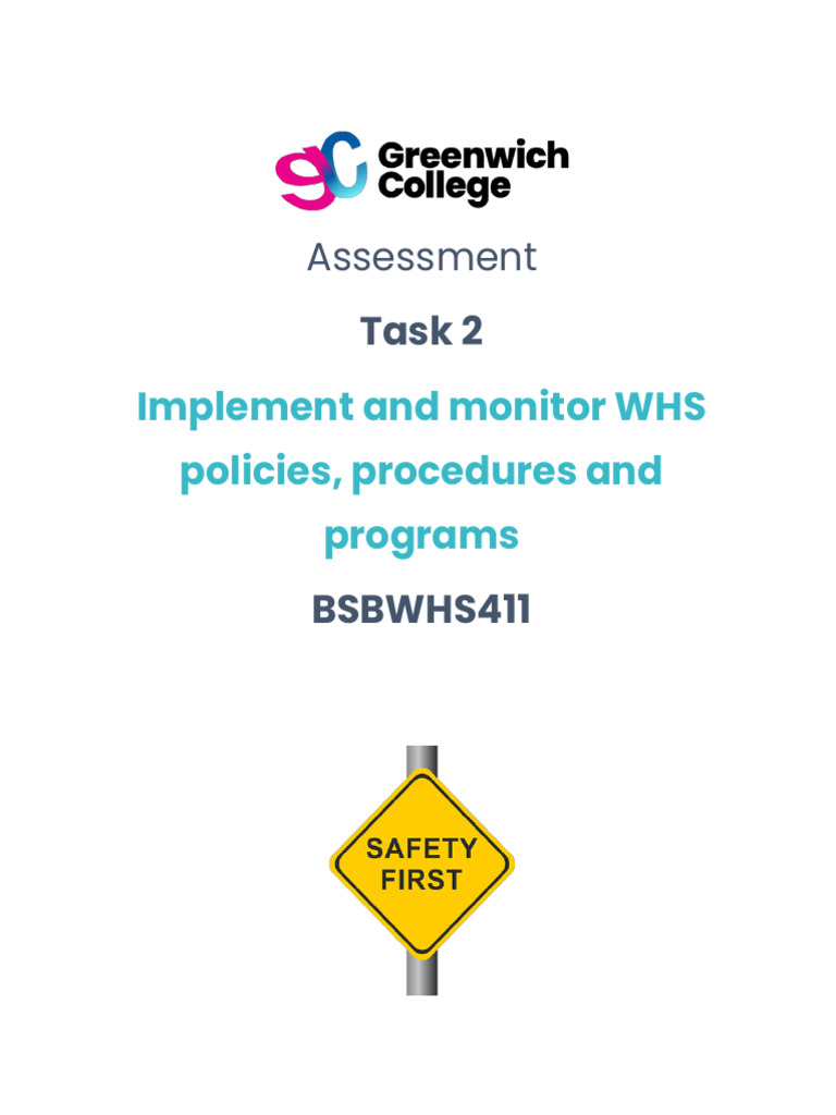 WHS Policy Implementation Assessment | PDF | Occupational Safety And ...
