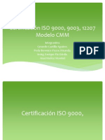 Certificación ISO 9000, 9003, 12207