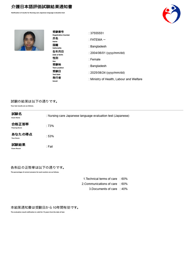 FATEMA Prometric - Report View | PDF