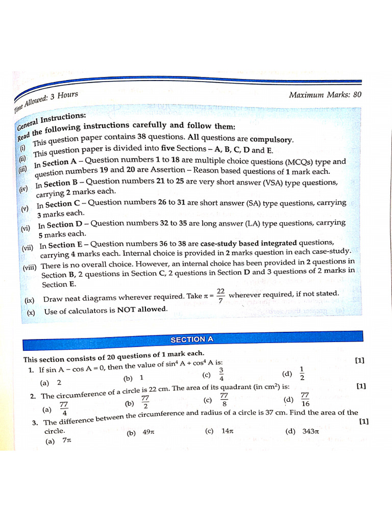 Maths Full Portion 3 2025 | PDF