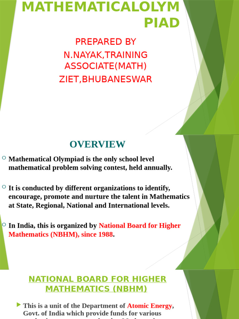 Math Olympiad | PDF | Mathematics