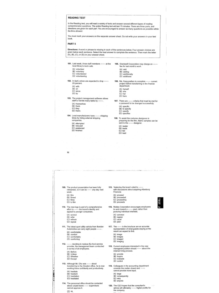 Test 2 - Part 5 | PDF