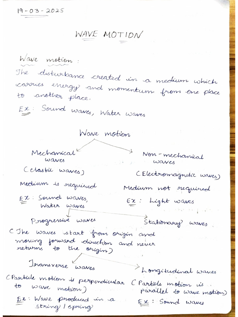 Wave Motion | PDF