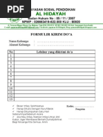 Formulir Kirim Doa 2 Pdf
