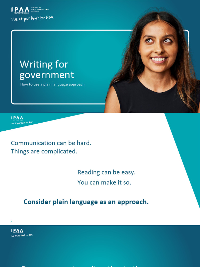 Plain Language Writing for Government | PDF | Jargon | Human Communication