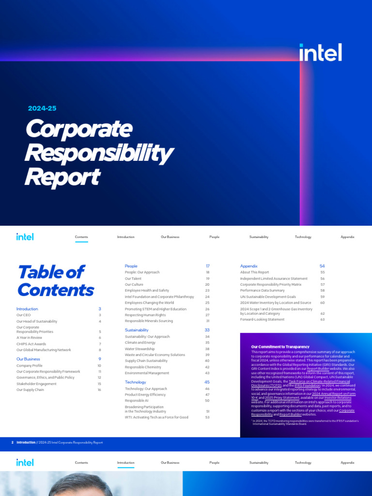 2024 Intel Corporate Responsibility Report | PDF | Intel | Corporate ...