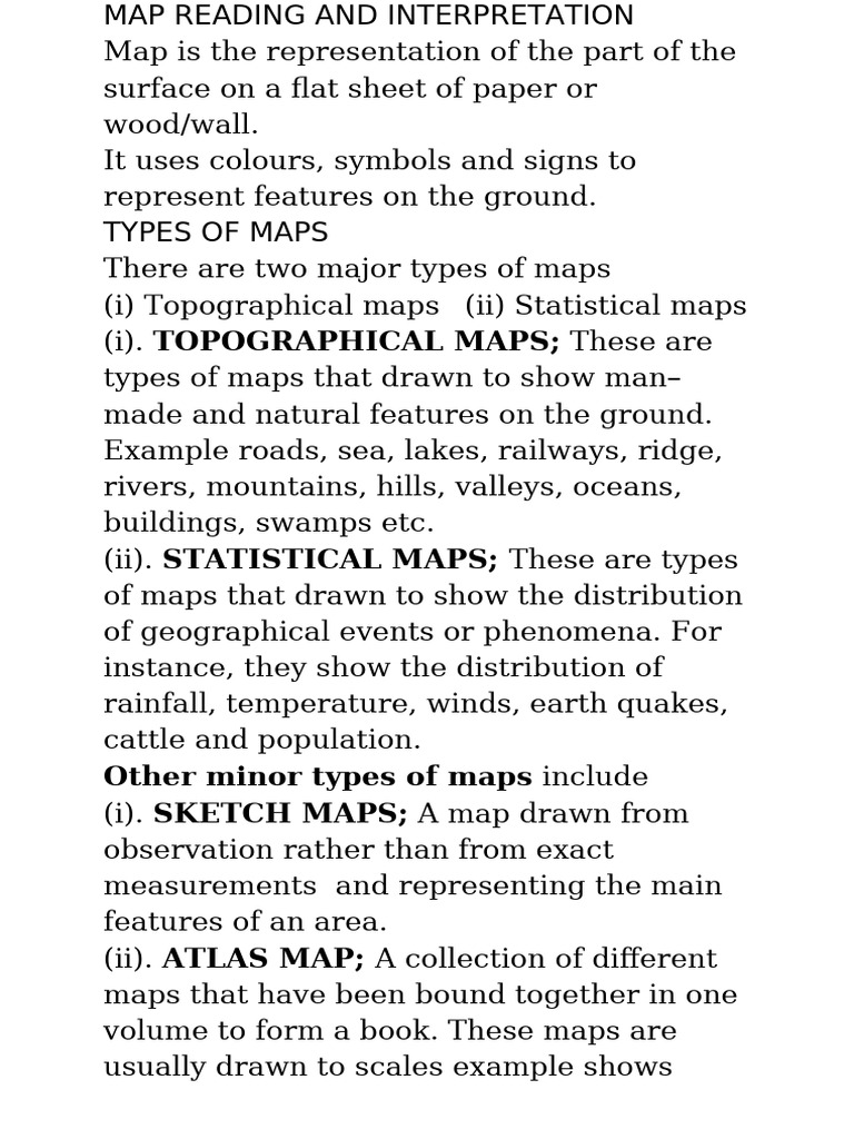 Map Reading and Interpretation Guide | PDF | Map | Latitude
