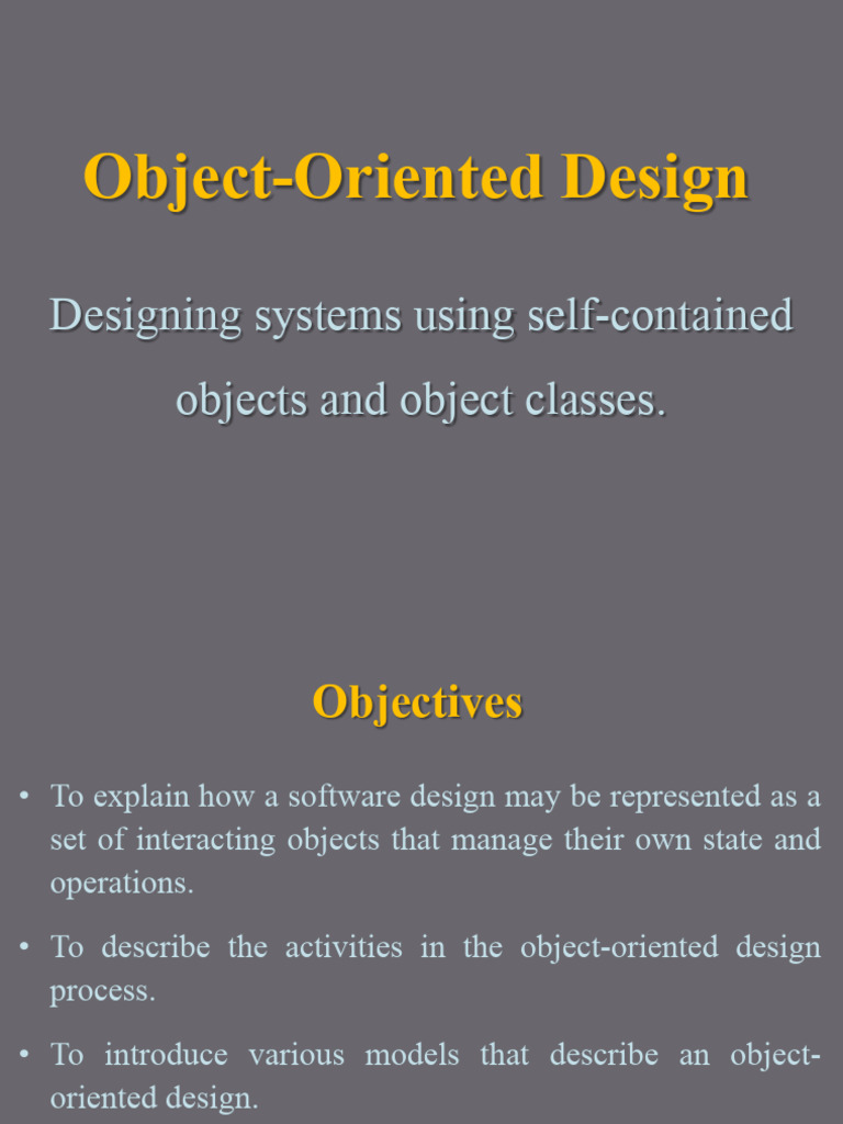 FSE Object Oriented Design | PDF | Class (Computer Programming ...