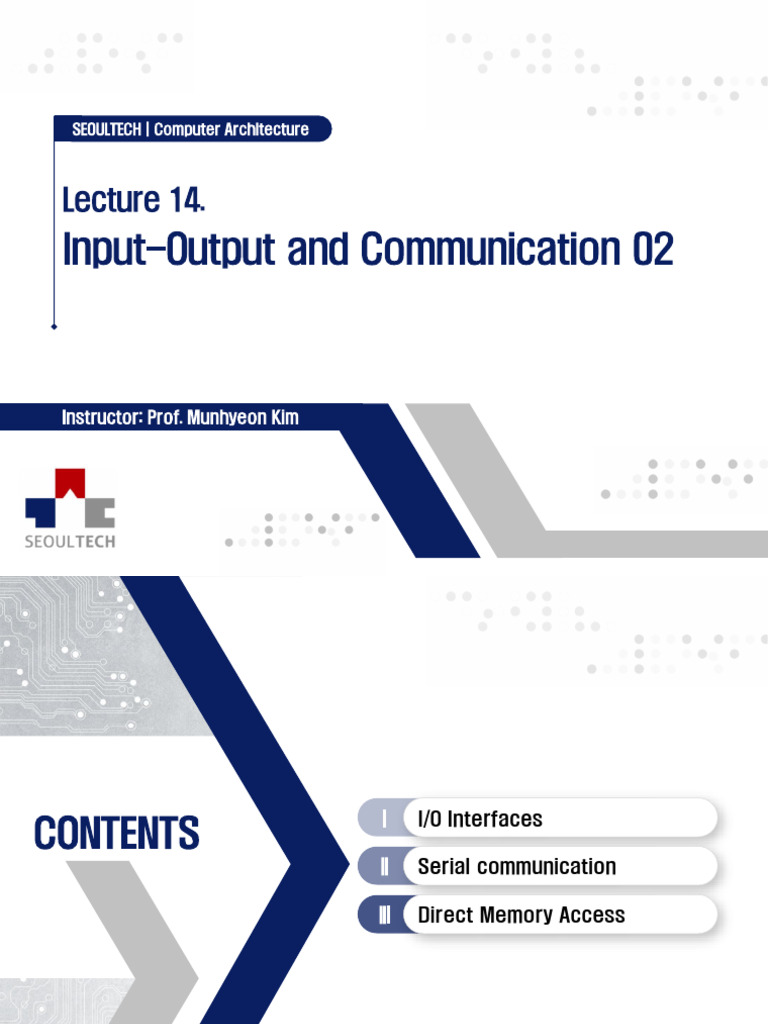 I/O Interfaces and Serial Communication | PDF | Input/Output | Central ...
