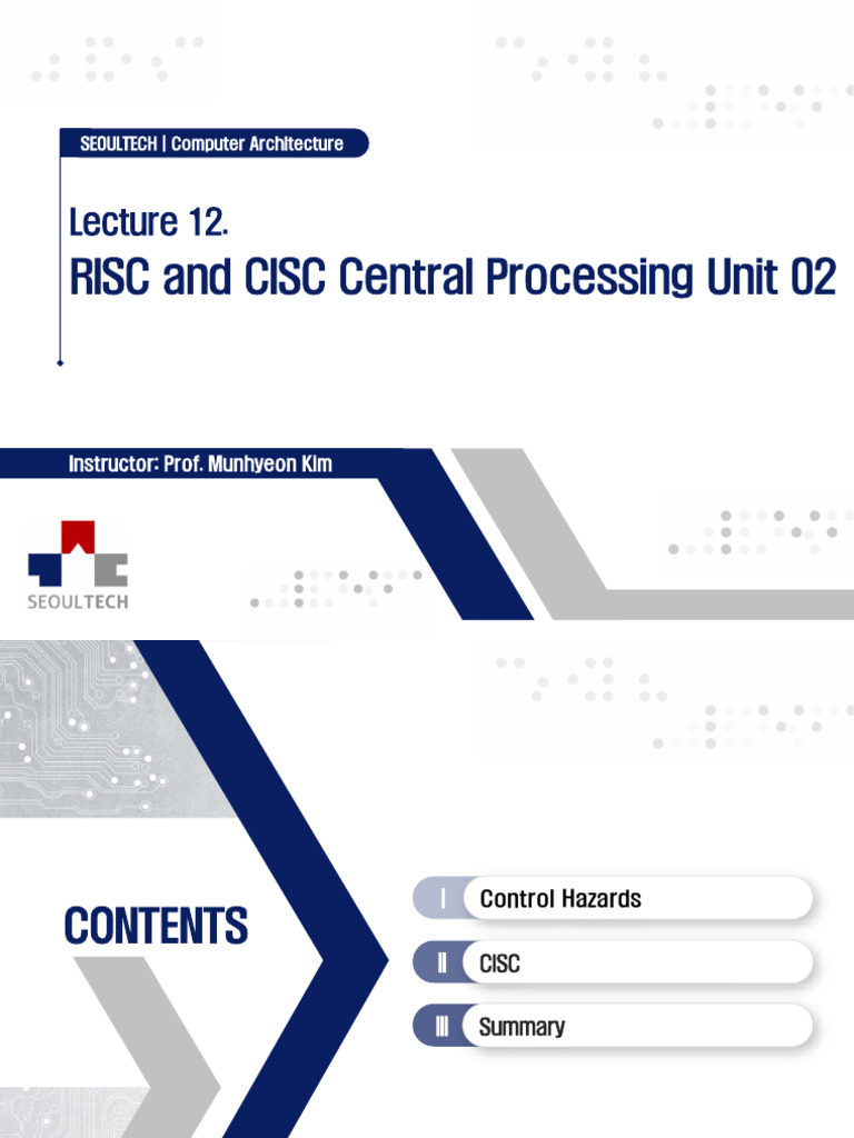 Control Hazards in RISC and CISC Architectures | PDF | Computer ...