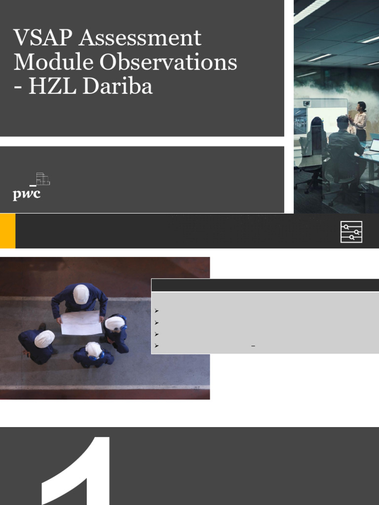 VSAP Assessment Insights for HZL Dariba | PDF | Audit | Emergency ...