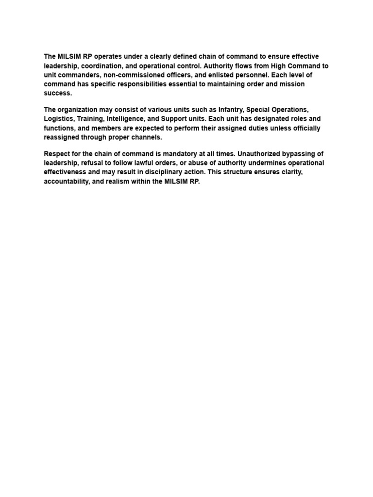 Title_ Organizational Structure and Chain of Command | PDF