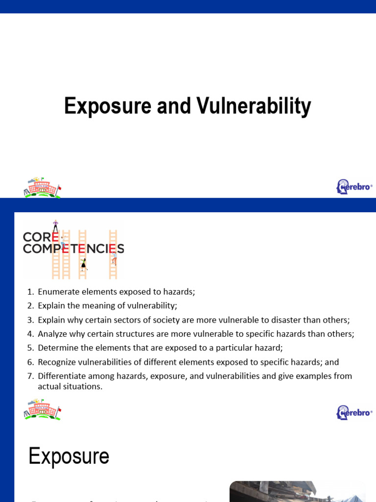 Q1 Lesson 2 - Exposure and Vulnerability | PDF | Hazards | Vulnerability