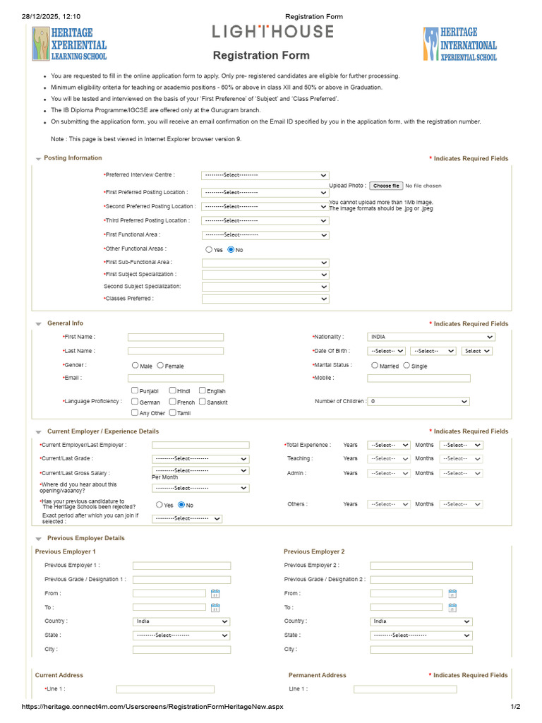 Registration Form | PDF