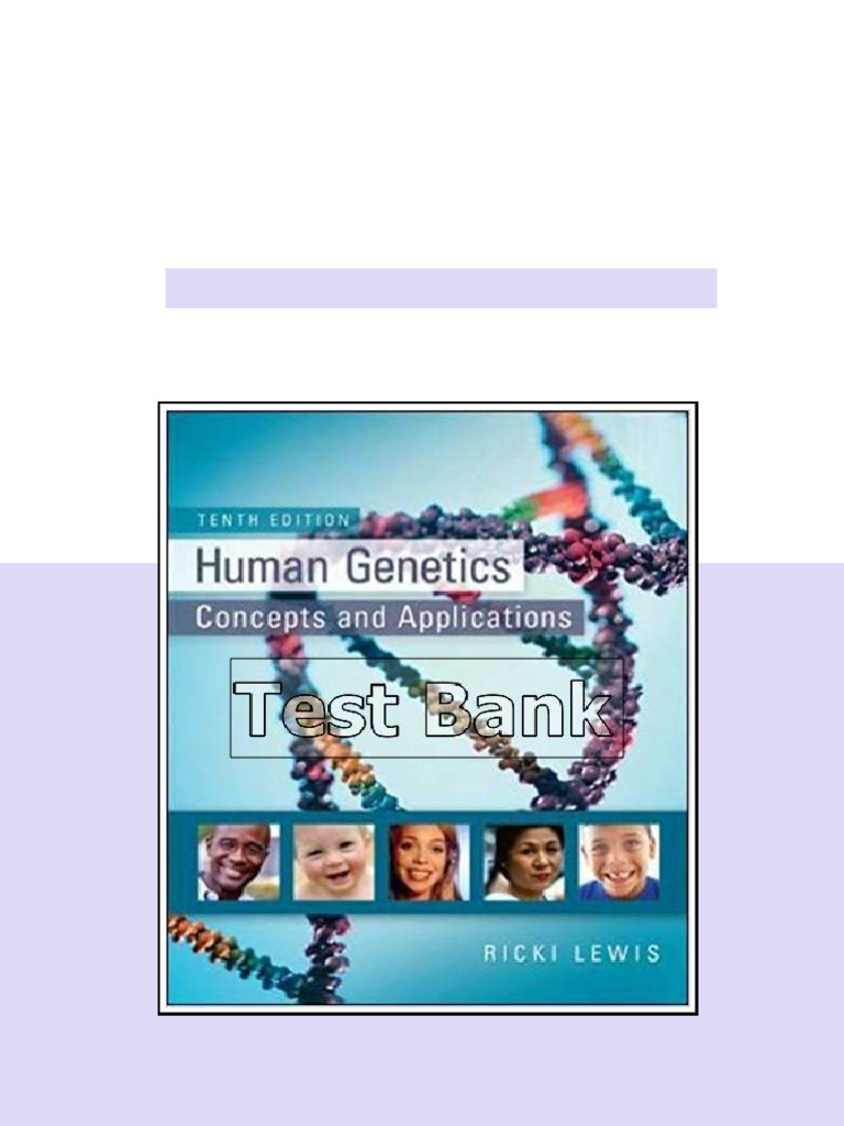 Human Genetics 10th Edition Lewis Test Bank - test bank and solution ...