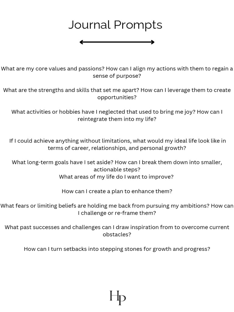Self Reflection Journal Prompts - Success & Abundance | PDF | Personal ...