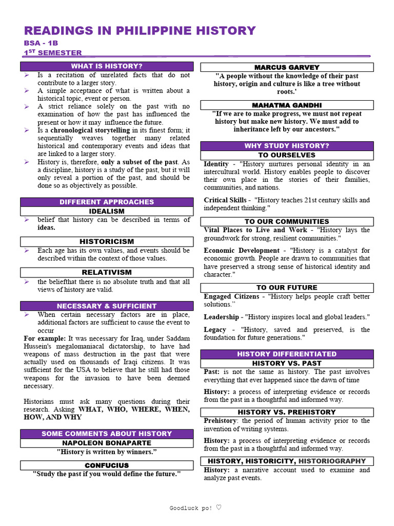 Understanding Philippine History Concepts | PDF | Primary Sources | Witness