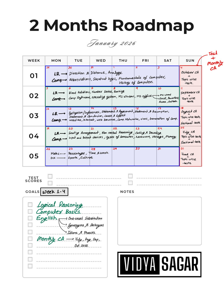 2-Month Study Roadmap for Exams | PDF | Computer Science | Computer ...