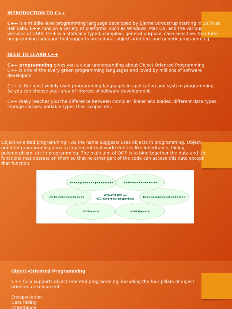 Introduction to C++ Programming Basics | PDF | Object Oriented ...