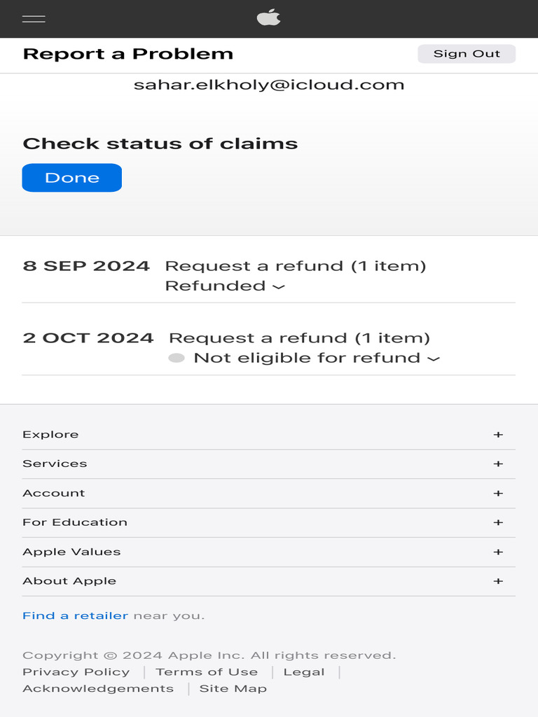 Apple Refund Request Status Update | PDF