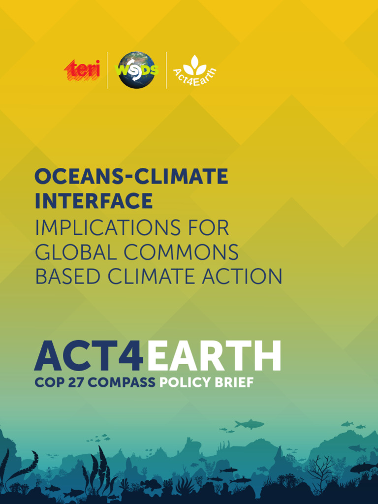 Oceans-Climate Policy Brief for COP27 | PDF | Climate Change | United ...