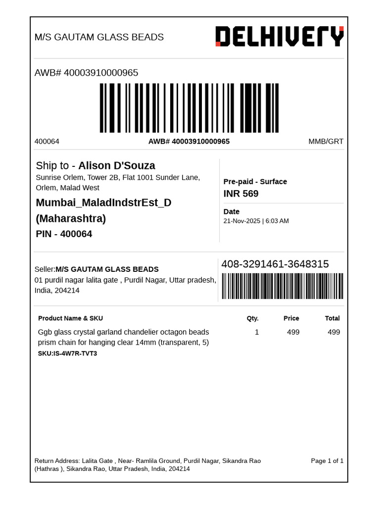Shipping Label (75) | PDF