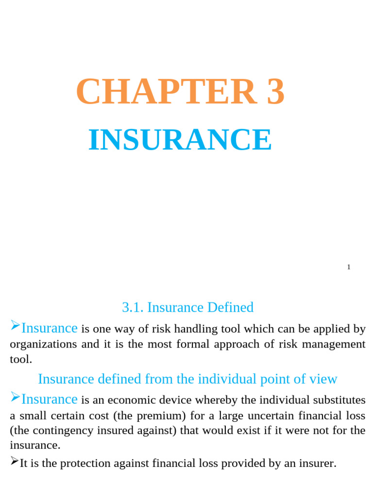 Understanding Insurance Basics and Functions | PDF | Insurance | Risk