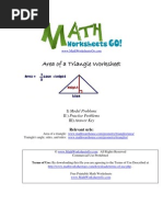 Area of Triangle Worksheet