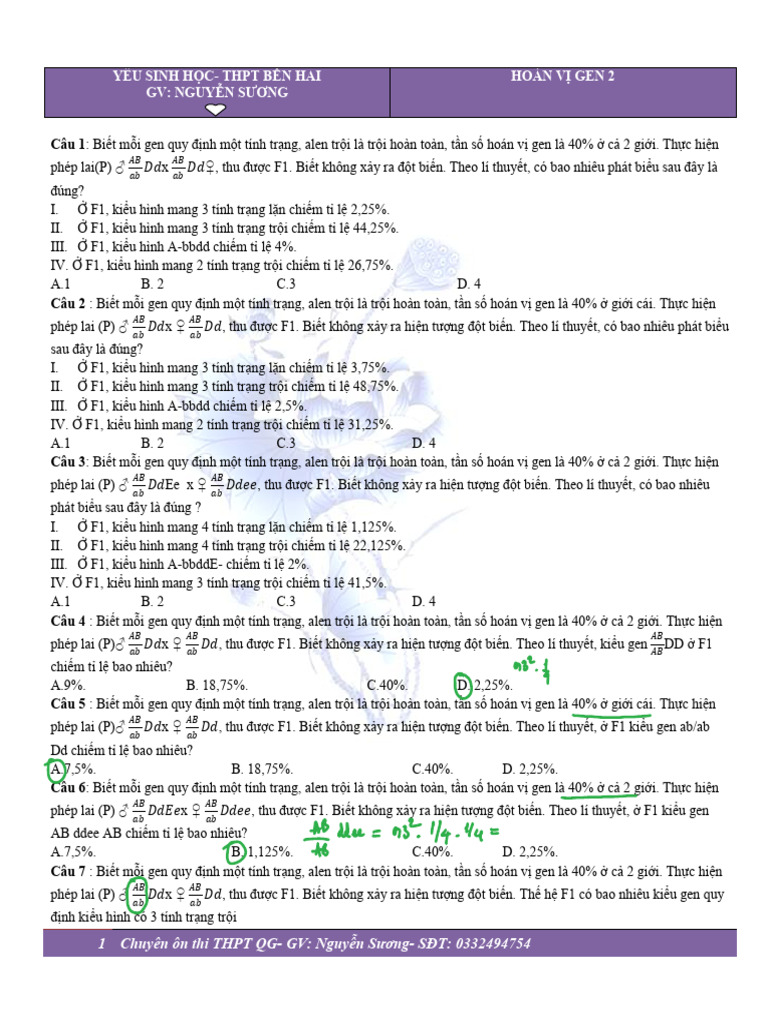 HOÁN VỊ GEN 2 | PDF