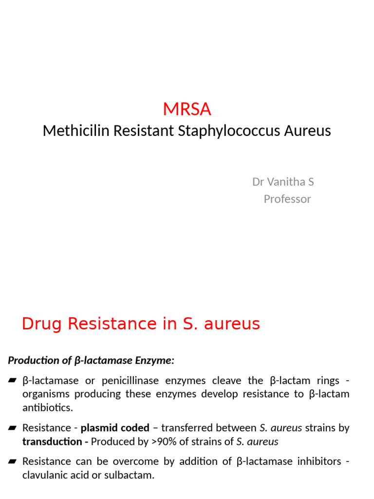 Mrsa | PDF | Methicillin Resistant Staphylococcus Aureus ...