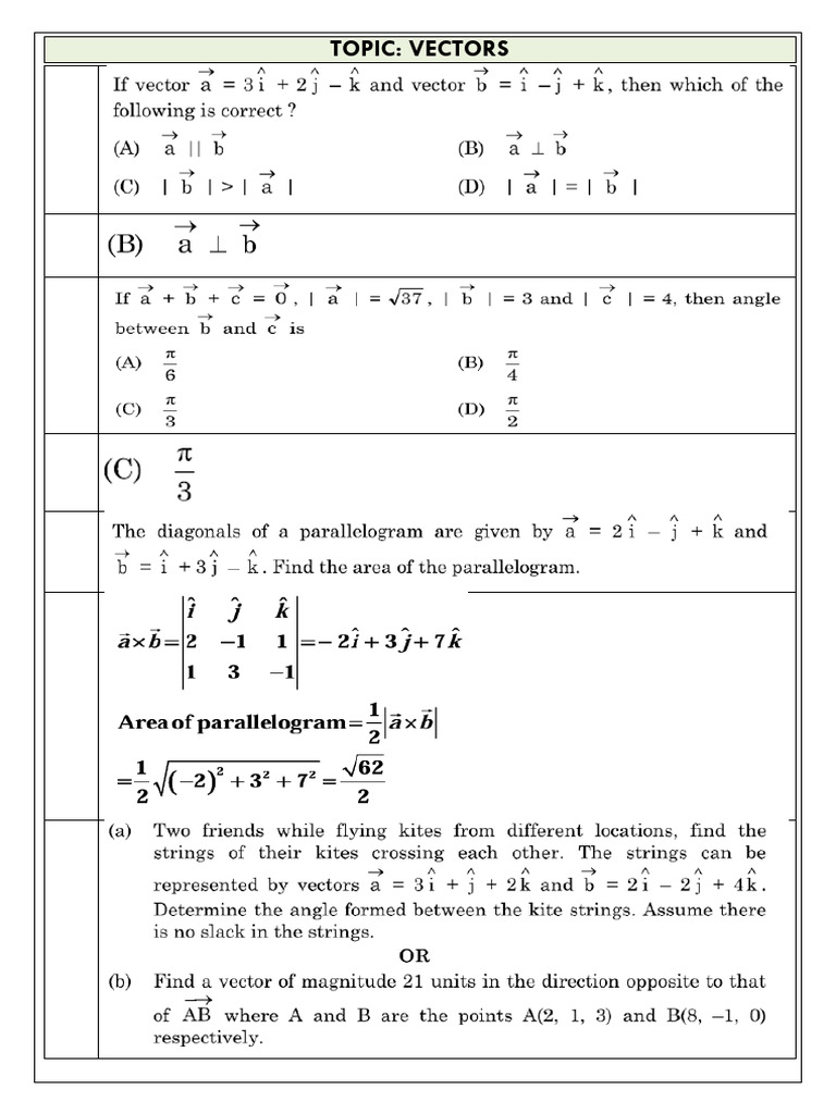 Comprehensive Guide to Mathematical Topics | PDF | Matrix Theory ...