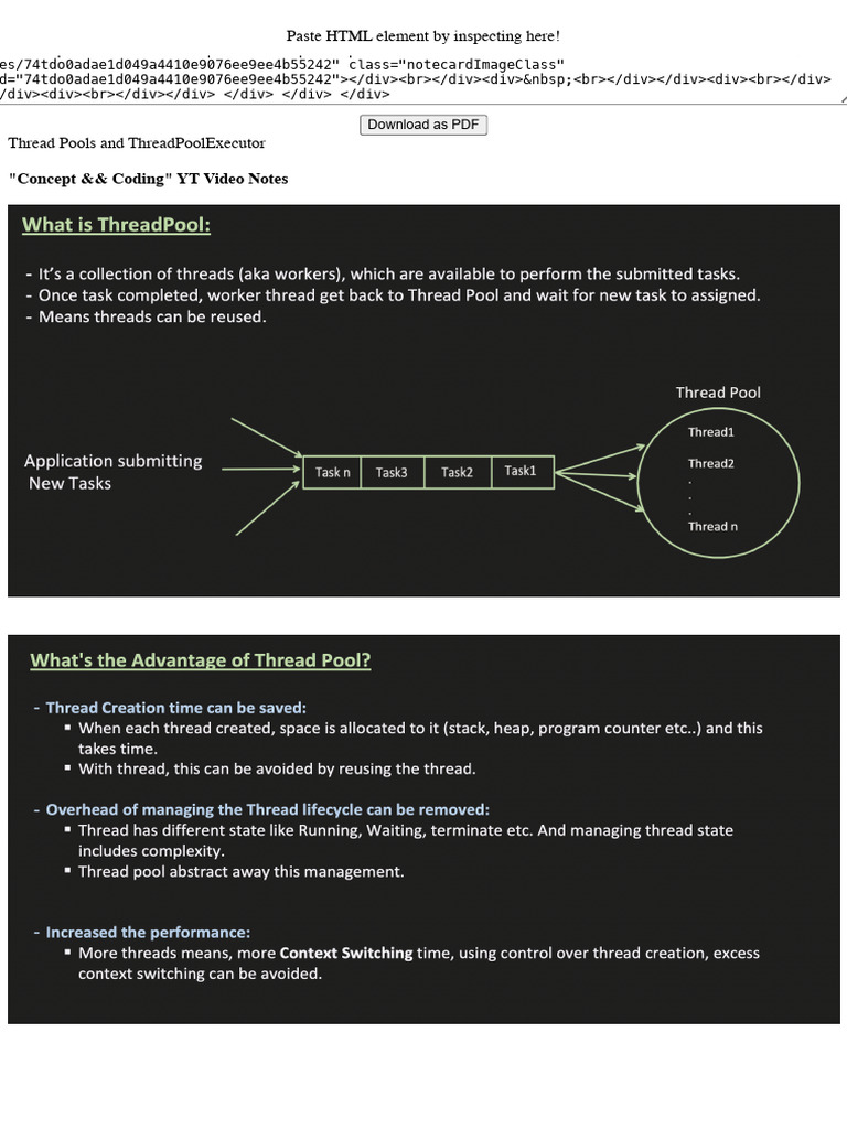Thread Pools and ThreadPoolExecutor - Multithreading | PDF