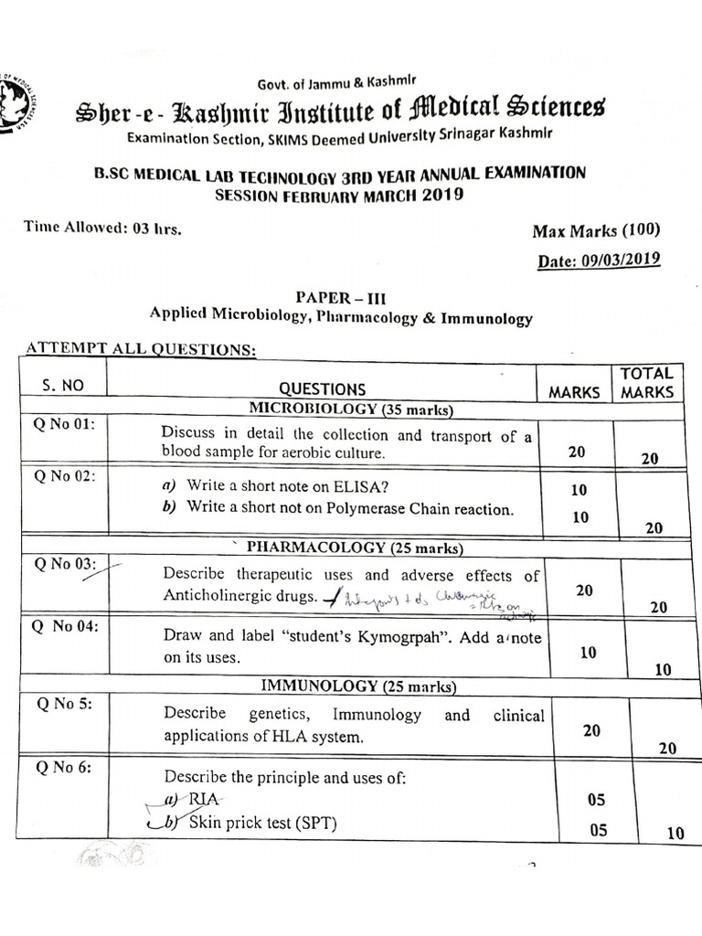 3rd Year Papers | PDF