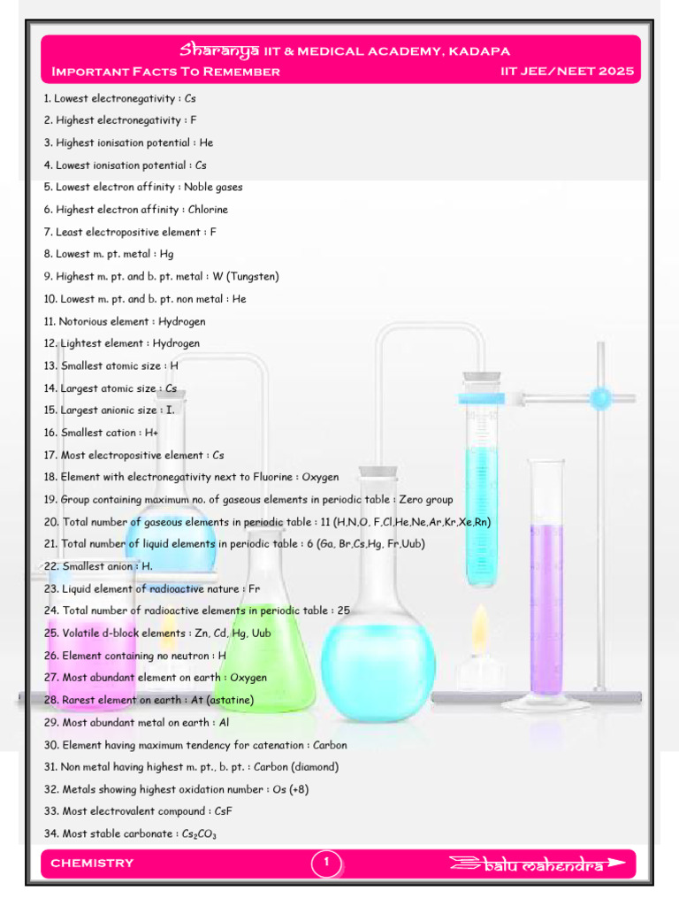 Key Element Properties and Trends | PDF | Chemical Elements | Periodic ...